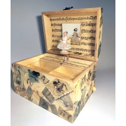 carillon in legno portagioie con ballerina, regalo per chi ama la danza e il balletto. personalizzabile.