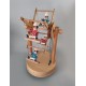 carillon Pinocchio ruota panoramica, in legno per bambini giostra regalo battesimo nascita