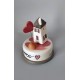 carillon casa e cuore personalizzato, carillon bomboniera, matrimonio anniversario fidanzamento. carillon personalizzato