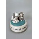 carillon amicizia personalizzato, regalo di compleanno, carillon per un amico. carillon cane e gatto con frase personalizzato