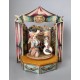  carillon giostra circo, pagliaccio clown, per bambini e adulti, regalo battesimo o nascita. Da collezione.