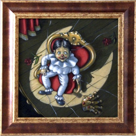 CASO O DESTINO, quadro dipinto nel 2014 da Sabatino Polce. E' un bellissimo Acrilico su tavola, 38 x 38 cm.