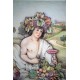 CARAVAGGIO Illustrazione ispirata al Bacco di Caravaggio. Disegno di Sabatino Polce. TECNICA: pastelli su cartoncino.
