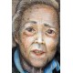 Illustrazione ritratto di una nonnina, Illustrazione nonna Originale, Disegno di Sabatino Polce: pastelli