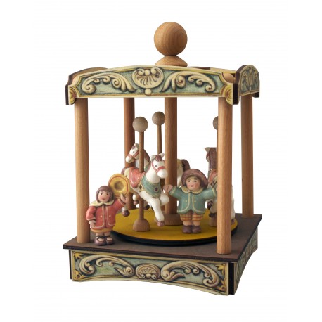  carillon GIOSTRA CAVALLI in legno per bambini. Regalo battesimo o nascita. Da collezione per adulti