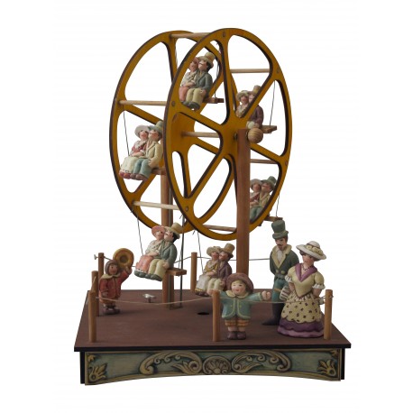 carillon giostra ruota panoramica innamorati, carillon da collezione. regalo romantico per matrimoni, anniversario, fidanzati