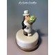 carillon bomboniera,regalo, cake topper per innamorati fidanzati sposi, anniversario, matrimonio o fidanzamento