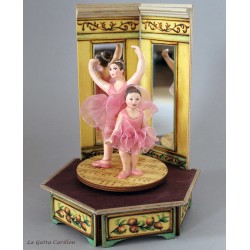 carillon ballerina bimba, in legno da collezione, Carillon per bambina o signora.
