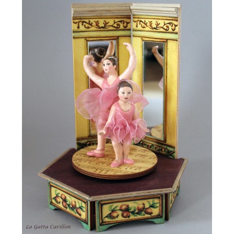 carillon ballerina bimba, in legno da collezione, Carillon per bambina o signora.