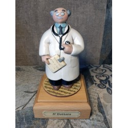 caricatura carillon da collezione PRIMARIO dottore medico, regalo professionisti, dottore, laurea o pensione
