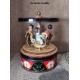 carillon giostra BAMBINI, CARILLON FIORI E BAMBINI, carillon da collezione scatola con fiori, scatola latta VINTAGE.