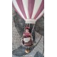 MONGOLFIERE IN VOLO BAMBINA, carillon da collezione per bambino neonata, bimba da appendere