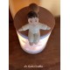 carillon lampada bimbo, per bambini neonati. Regalo per battesimo o nascita in legno. OMBRE MUSICALI - BAMBINO