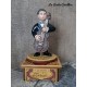 carillon legno da collezione CONTRABASSO. Carillon artigianale personalizzato made in Italy 