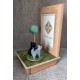 carillon porta foto gatti, CORNICE CARILLON gattini, carillon gatti nel prato portafoto personalizzato