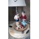 lampada Carillon personalizzato, carillon ritratto di famiglia, carillon da collezione, lampada mamma, papà e sorelline