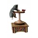  gatto e uccellino, carillon in legno da collezione per bambino e neonato. Carillon bimba o bimbo. Regalo bambini personalizzato