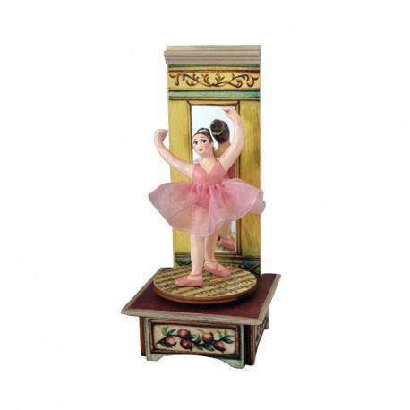 carillon ballerina in legno da collezione. Carillon per bambina o signora. Artigianale made in Italy