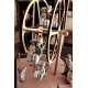 carillon giostra ruota panoramica innamorati, carillon da collezione. regalo romantico per matrimoni, anniversario, fidanzati