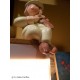 carillon lampada per bambini neonati e adulti. Regalo per battesimo, nascita o innamorati, in legno. OMBRE MUSICALI - NOTE