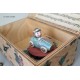 Carillon portagioie a bauletto con giocattolo girevole: macchinine. Carillon artigianale per neonati e bambini. Idea regalo per 