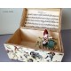 Carillon portagioie a bauletto con Pinocchio girevole. Carillon artigianale per neonati e bambini. Idea regalo per nascite, batt