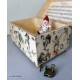 Carillon portagioie a bauletto con Pinocchio girevole. Carillon artigianale per neonati e bambini. Idea regalo per nascite, batt