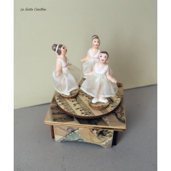 carillon ballerina in legno, carillon ballerine da collezione, per bimba e bambina personalizzato