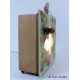 FARFALLA E FIORI, carillon luminoso lampada applique in legno per bimbi, bambino e neonato