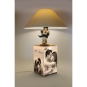 LAMPADA CARILLON INNAMORATI, carillon lampada legno e ceramica