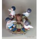  carillon giostra neonato, per bambini neonati, in legno e ceramica. Carillon Battesimo