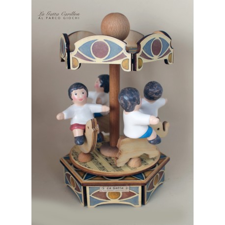 giostra carillon bambini in legno. carillon nascita e carillon battesimo. Carillon GIOSTRA neonato personalizzato con nome 