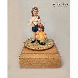 carillon in legno per bambina, carillon mamma e figlia carillon personalizzato con nome e melodia. Carillon bimba