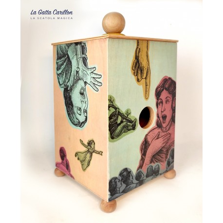 GIUSTO PER DUE, scatola magica Carillon luminoso carillon da collezione carillon in legno. Carillon personalizzato in legno 