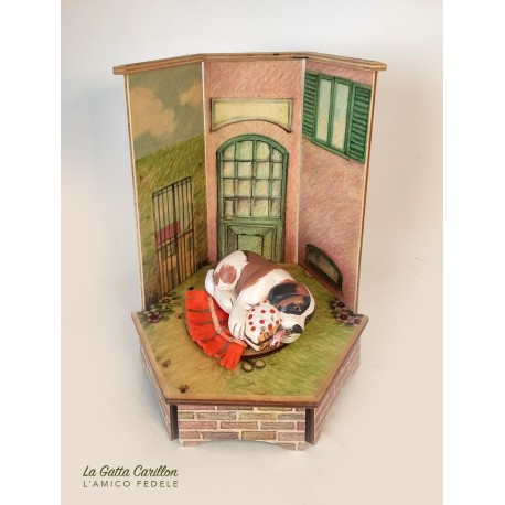 CANE GOLOSO, carillon in legno da collezione per bambino e neonato. Carillon bimba o bimbo. Regalo bambini personalizzato