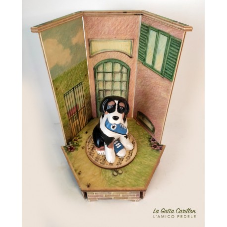 CANE COMBINA GUAI, carillon personalizzato del tuo cane. Carillon caricatura cane. CARILLON PERSONALIZZATO