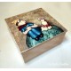 il principe fanciullo, la volpe e la rosa, carillon in legno portagioie, personalizzato scatola media magnetico